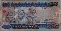 (,) Банкнота Нигерия 1984 год 50 найра "Люди"   VF
